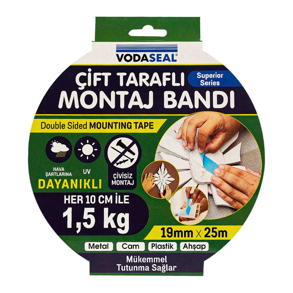 Super Fix Çift Taraflı Köpük Montaj Bandı 19mmx25m