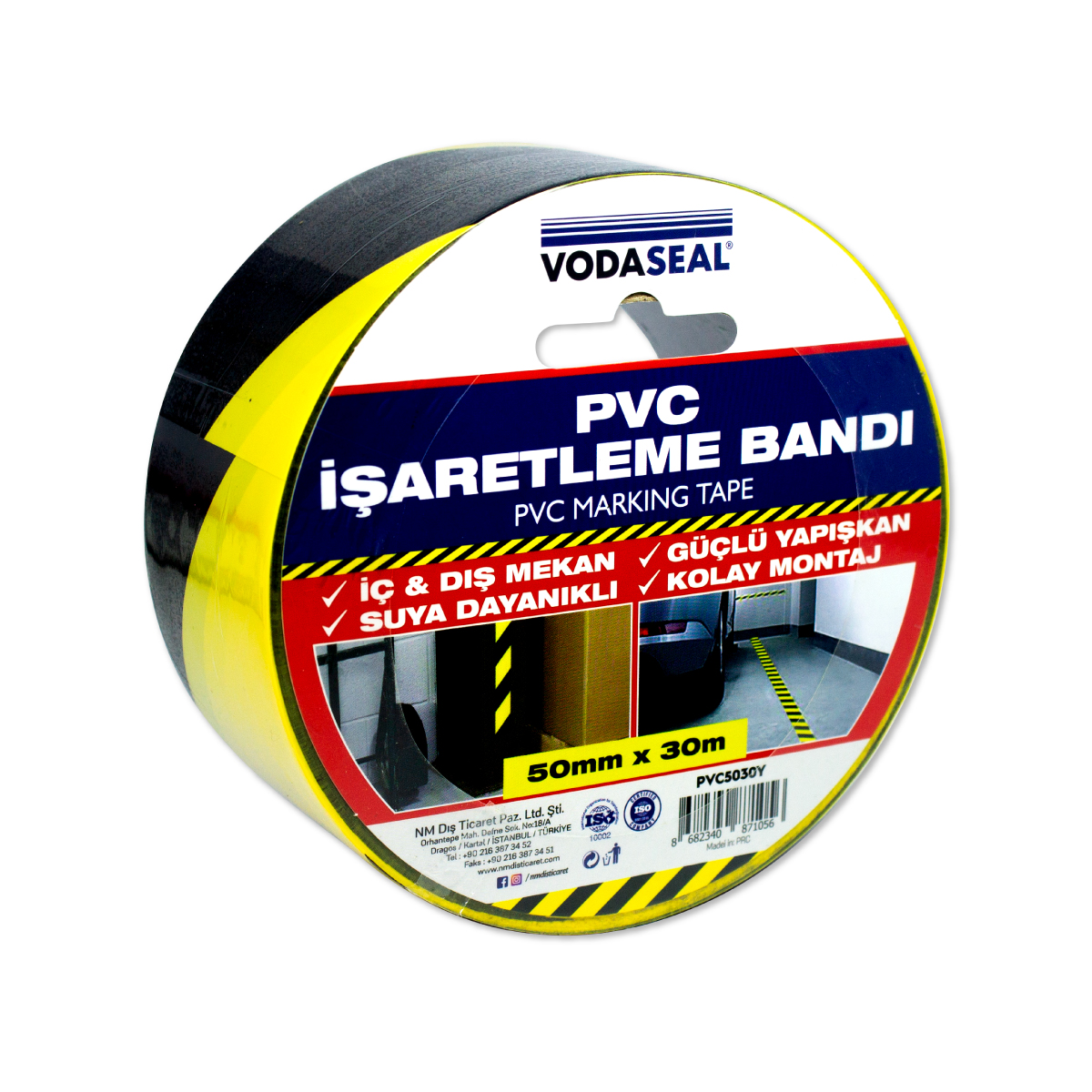 PVC İşaretleme Bandı 50mm x 30m